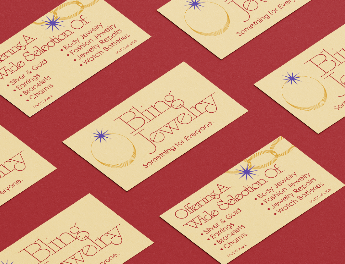 Mockup of business cards.