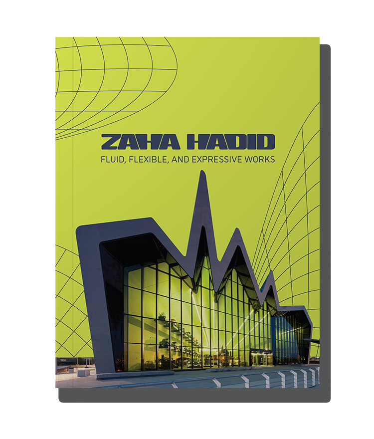 Book cover project about architect Zaha Hadid